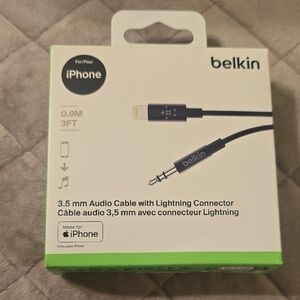 Belkin Black Audio Cable with Lightning Connector